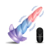 Vibrating Unicorn Silicone Dildo
