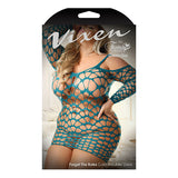 Vixen Forget The Rules Long Sleeve Net Dress - Queen Size