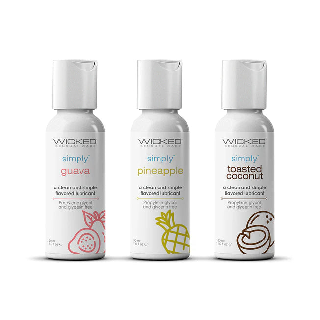 Simply Aqua Tropical Trio Flavored Lube - 1 oz.