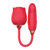 Wild Rose & Thruster Vibrator in Red