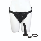 Black Pegging Harness Kit with 5 inch silicone dildo