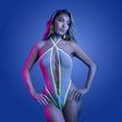 UV Reactive Neon Lemon Glow Supernatural Zipper Teddy