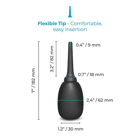 b-Vibe Black Silicone Anal Douche