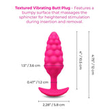 dimensions of b-vibe bump butt plug