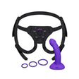 Vibrating Curved Strap On Kit