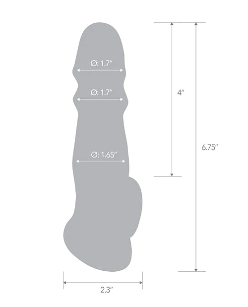 Blue Line 6.75 in.Girthy Penis Sleeve Extension