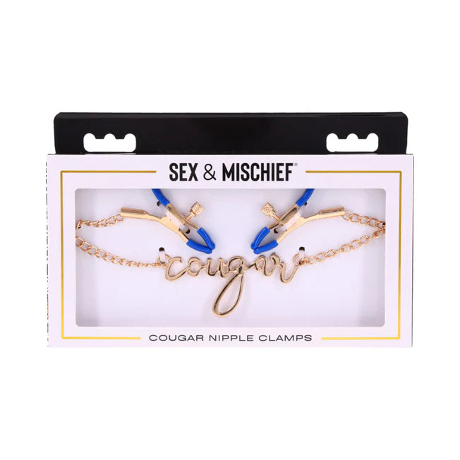 Sex & Mischief Cougar Chained Nipple Clamps