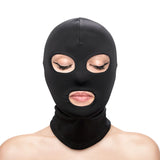 Eyes & Mouth Hood - Black - White