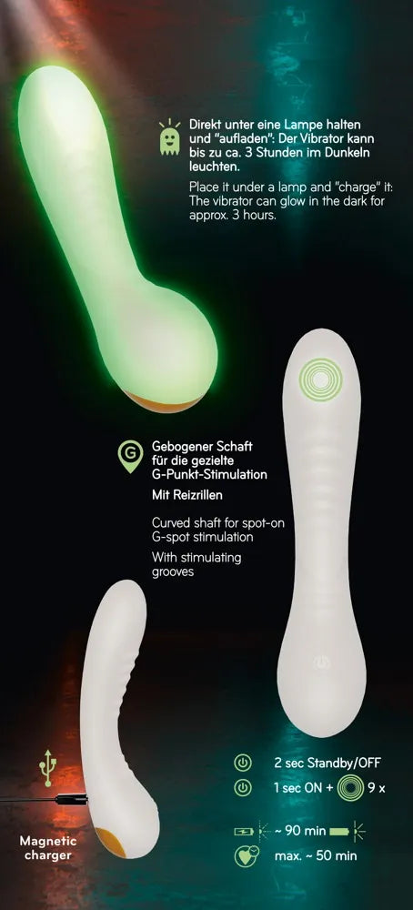 Glow in the Dark G-Spot Curved Vibrator