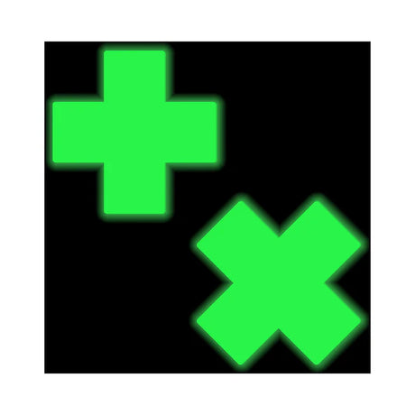 Neon Yellow Glow In The Dark Cross Pasties