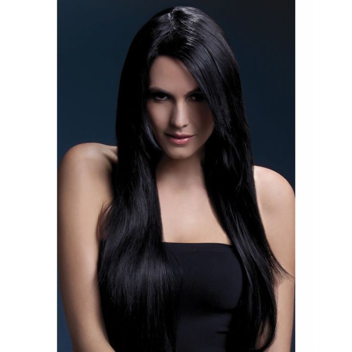 Amber Long Black Hair Wig