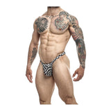 Men's Checkered Y Buns Thong