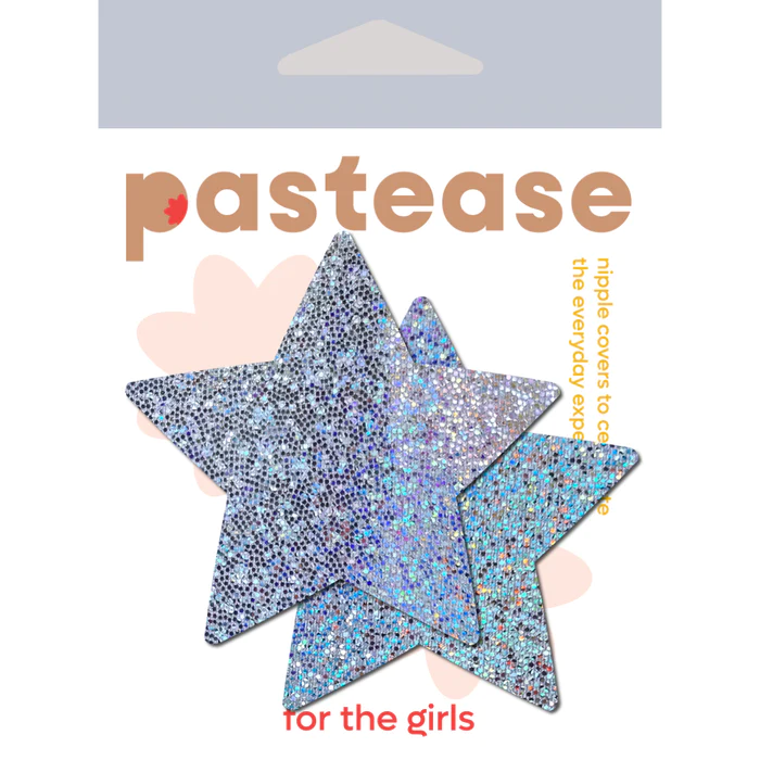 Pastease Glitter Silver Star Pasties