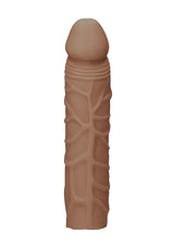 Real Rock Penis Extender Sleeve 7 inch - Tan - Vanilla