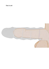 Real Rock Penis Extender Sleeve 7 inch - Tan - Vanilla