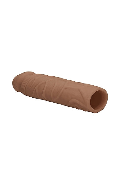 Real Rock Penis Extender Sleeve 7 inch - Tan - Vanilla