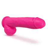 Neo Elite 11 inch Silicone Dual Density Dildo with Balls -Pink/Purple