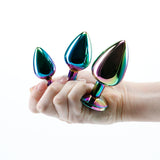 Rear Assets 3-Piece Anal Trainer Kit Multicolor Rainbow Heart