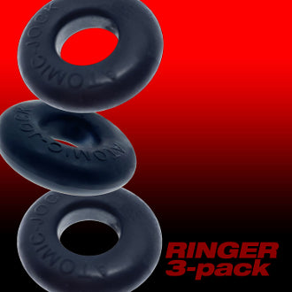 OxBalls Ringer 3-Pack Bulge Cockrings Silicone Night Edition