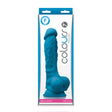 Colours Pleasures 7 inch Silicone Dildo- Blue