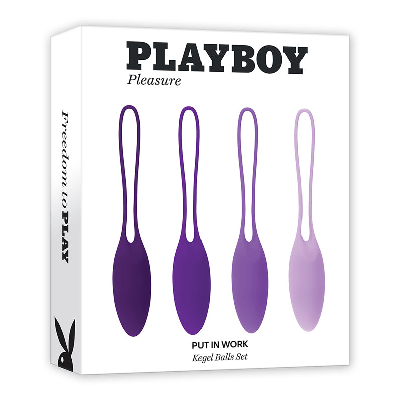 Playboy Put In Work 4-Piece Silicone Kegel Balls Set