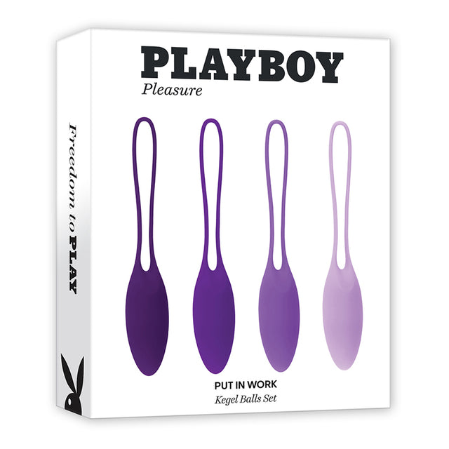 Playboy Put In Work 4-Piece Silicone Kegel Balls Set