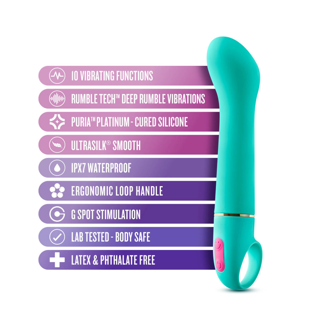 Aria Flirty AF G-Spot Vibrator Teal