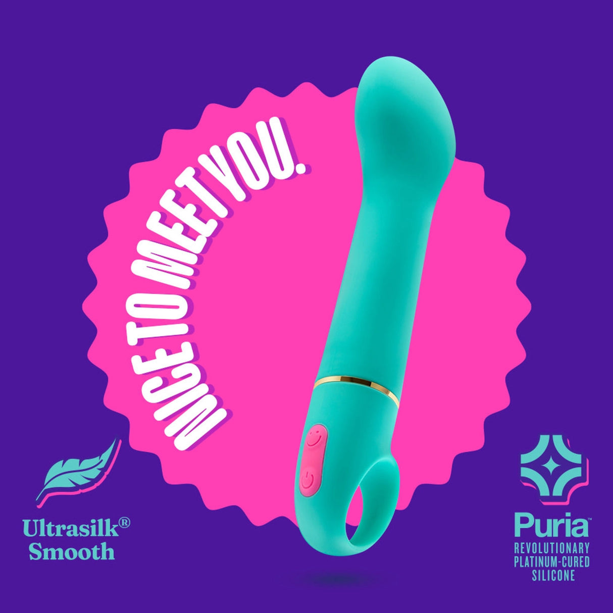 Aria Flirty AF G-Spot Vibrator Teal