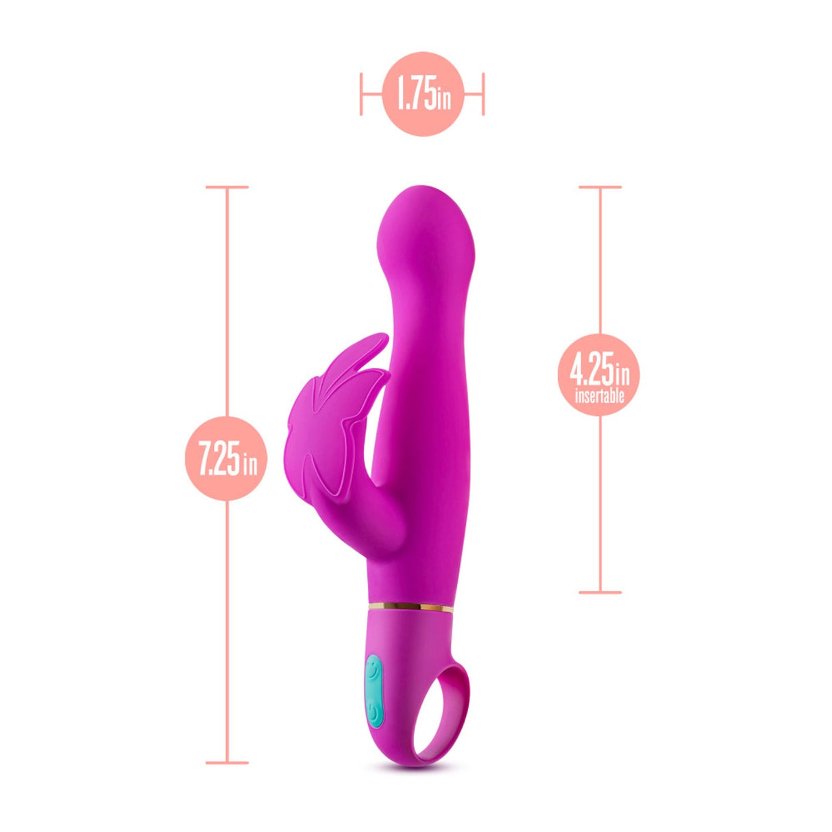  Aria Naughty AF Dual Stimulator Plum