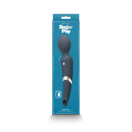 Sugar Pop Aurora Air Pulse and Wand Massager - Blue - Pink