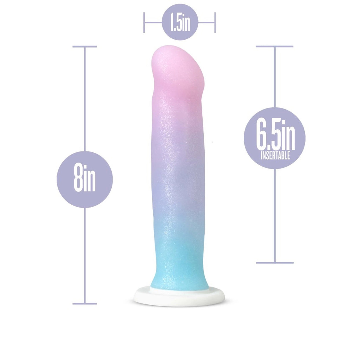 Avant D17 Lucky Silicone Dildo 8 Inch