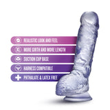 B Yours Plus Hearty n' Hefty 9 inch Clear Dildo