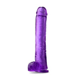 B Yours Plus Hefty n' Hung 14 inch Purple Dildo