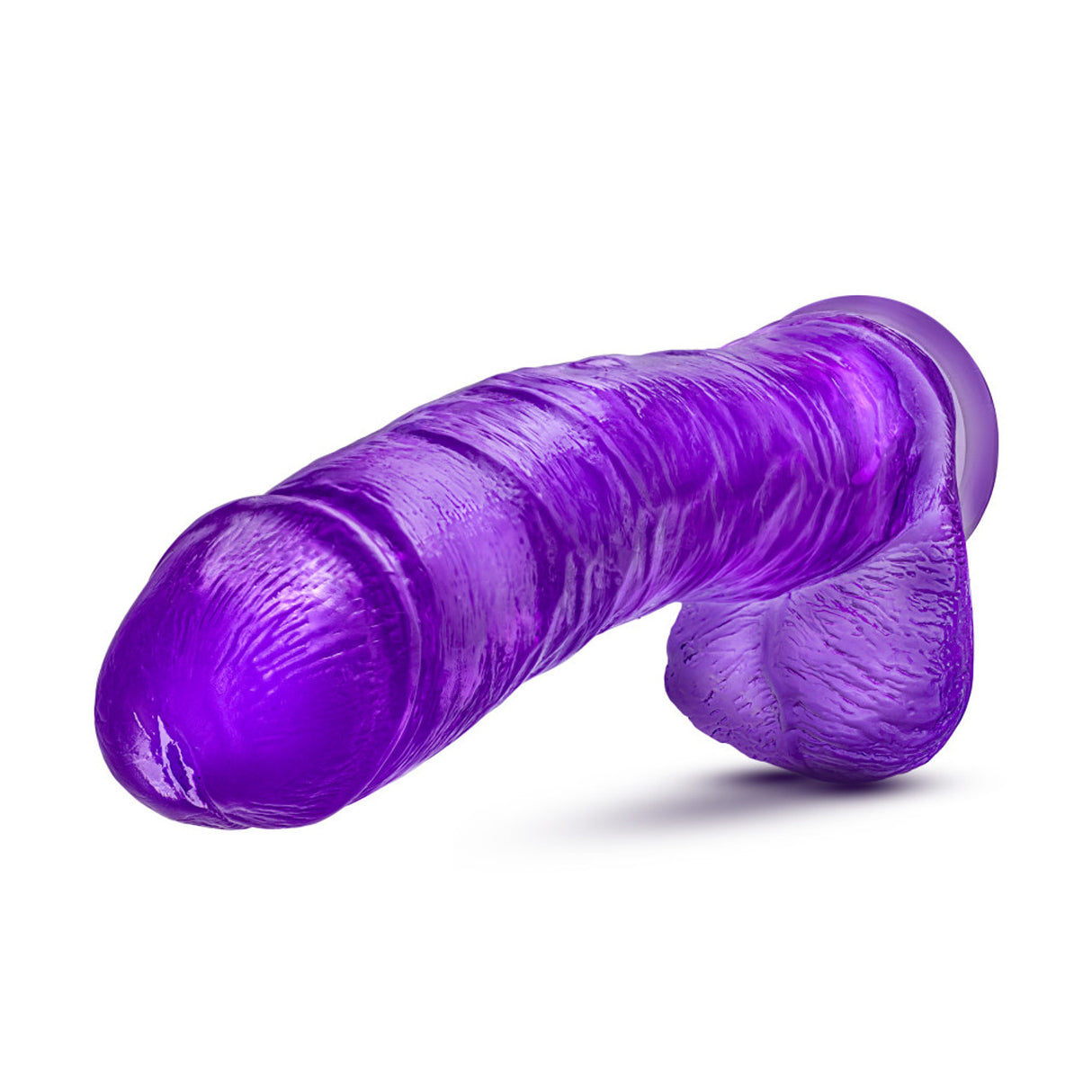 B Yours Plus Hefty n' Hung 14 inch Purple Dildo