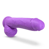 Neo Elite 11 inch Silicone Dual Density Dildo with Balls -Pink/Purple