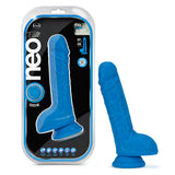 Neo Elite 9 Inch Silicone Dual Density Dildo with Balls