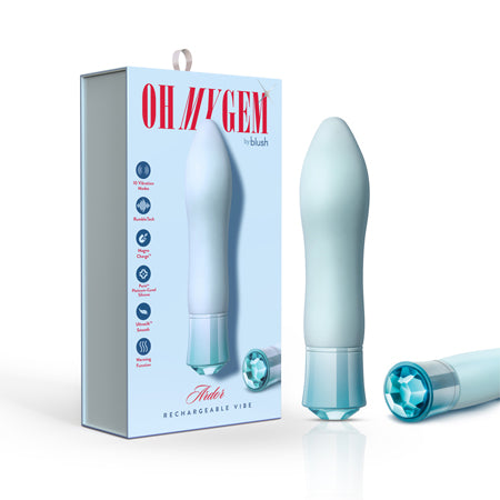 Oh My Gem Ardor Warming Tapered Vibrator with Diamond