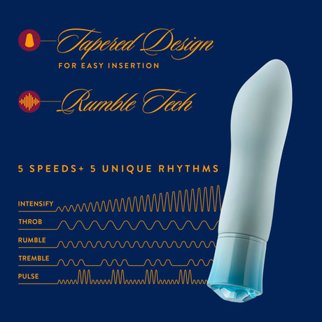 Oh My Gem Ardor Warming Tapered Vibrator with Diamond