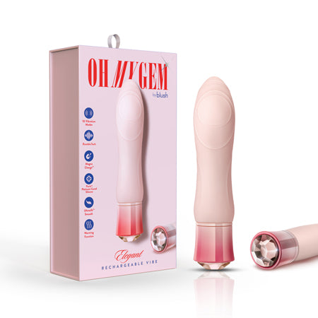 Oh My Gem Elegant Warming Vibrator with Diamond