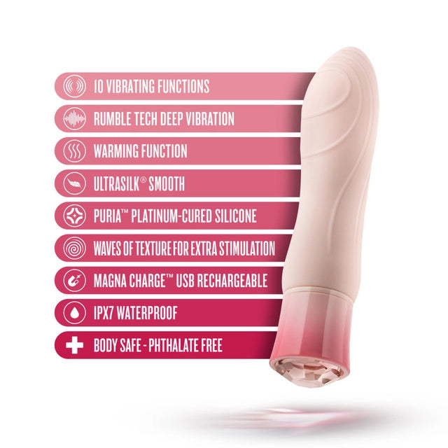 Oh My Gem Elegant Warming Vibrator with Diamond