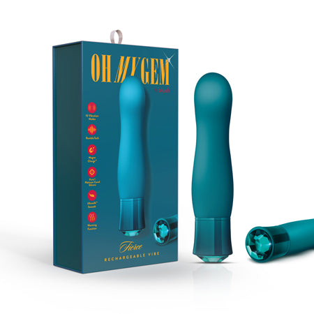 Oh My Gem Fierce Warming Tapered Vibrator with Diamond
