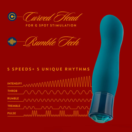 Oh My Gem Fierce Warming Tapered Vibrator with Diamond