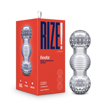 RIZE! Feelz Multi-Chambered Clear Stroker