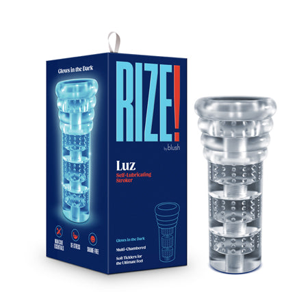 RIZE Luz Glow in the Dark Self-Lubricating Clear Stroker