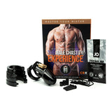 CB-6000 Male Chastity Cock Cage Kit - Black - Clear