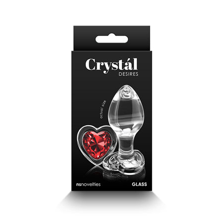 Crystal Desires Red Heart Plug Sm/Med