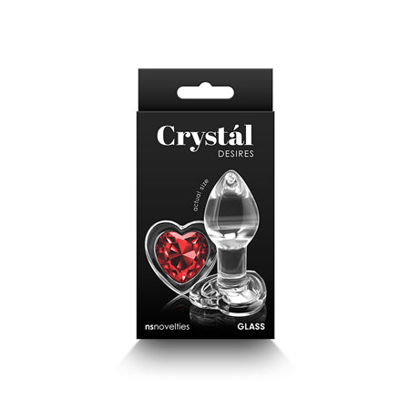 Crystal Desires Red Heart Plug Sm/Med