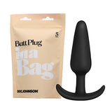 Doc Johnson In A Bag Butt Plug 5 in. Silicone Black