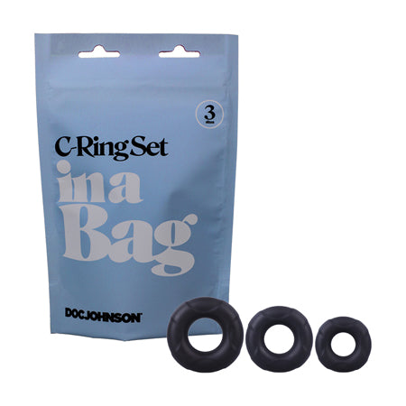 Doc Johnson In A Bag C-Ring Set 3 Silicone Cockrings