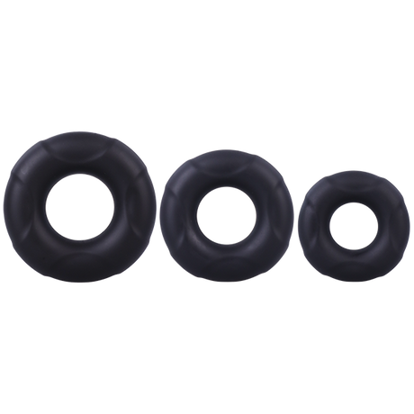 Doc Johnson In A Bag C-Ring Set 3 Silicone Cockrings
